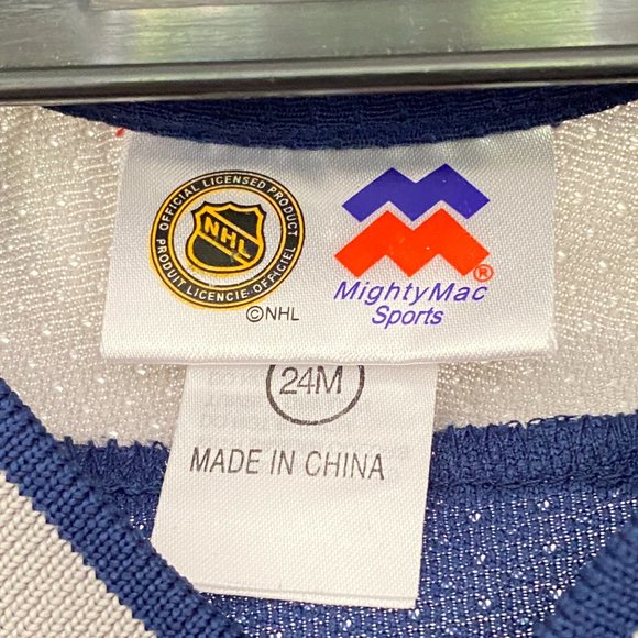 Vintage NHL Official Canucks Jersey Mighty Mac Sports Boy's Kid's Unisex - Picture 5 of 9